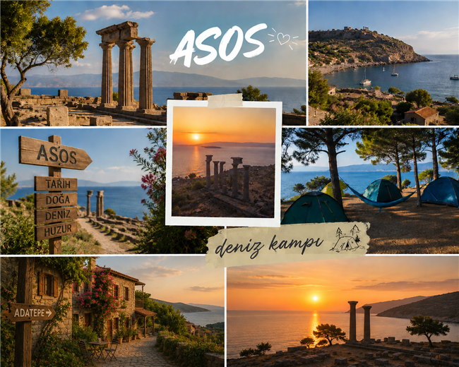 ASSOS ANTİK KENT VE DENİZ KAMPI