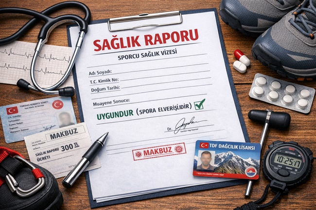SPORCU  LİSANSI İÇİN GEREKLİ  SAĞLIK RAPORU